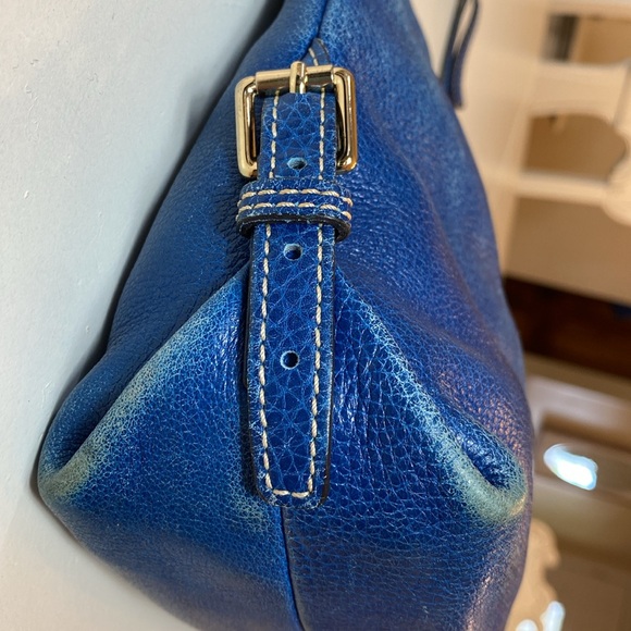 Dooney & Bourke Blue Leather Hobo Bag - Picture 7 of 12